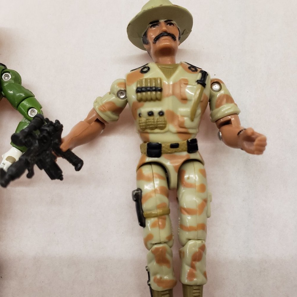 Vintage Lanard Corps Action Figure GI Joe Style as is with 1 gun